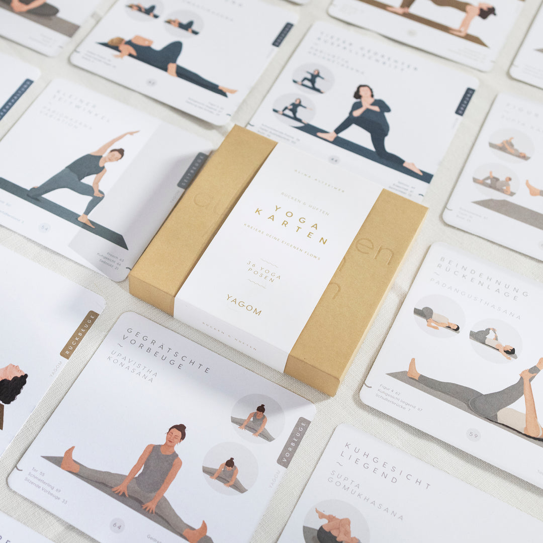 Yoga Karten Rücken & Hüften Set