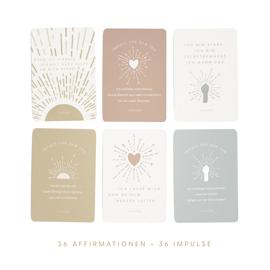 Affirmationen & Impulse Karten Set